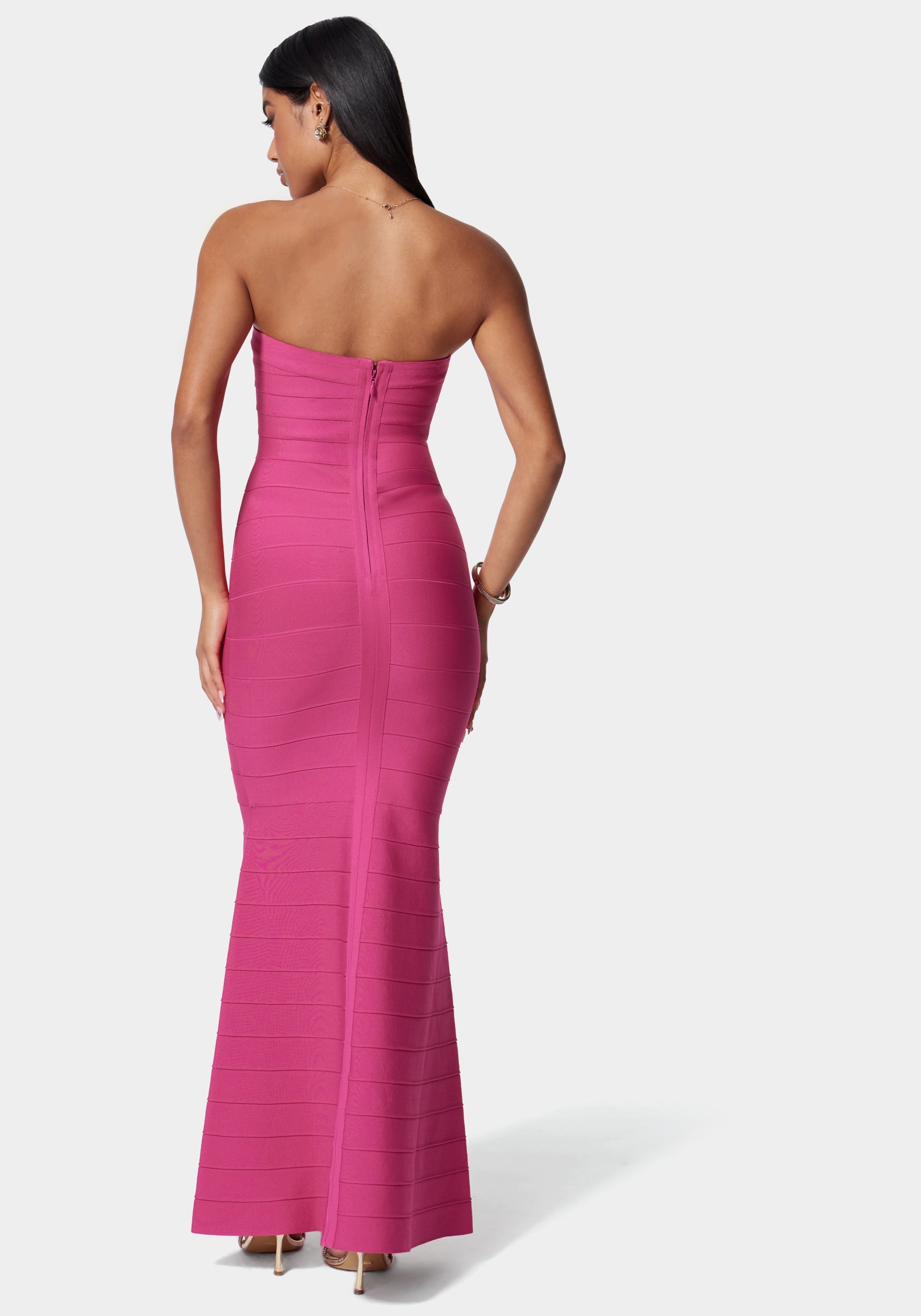 Luxe Bandage Strapless Gown