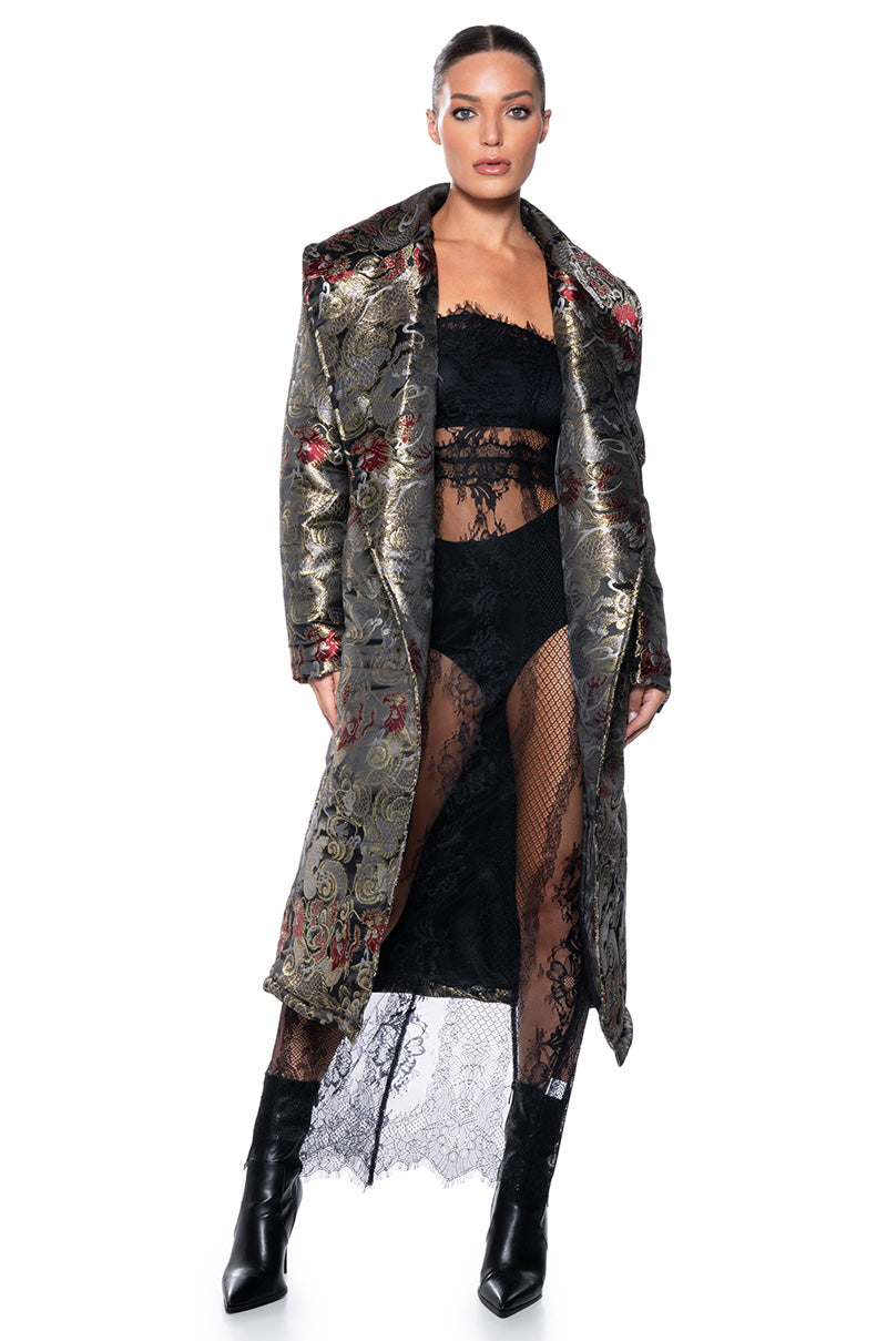 PEOPLE CHOICE BROCADE WINTER COAT