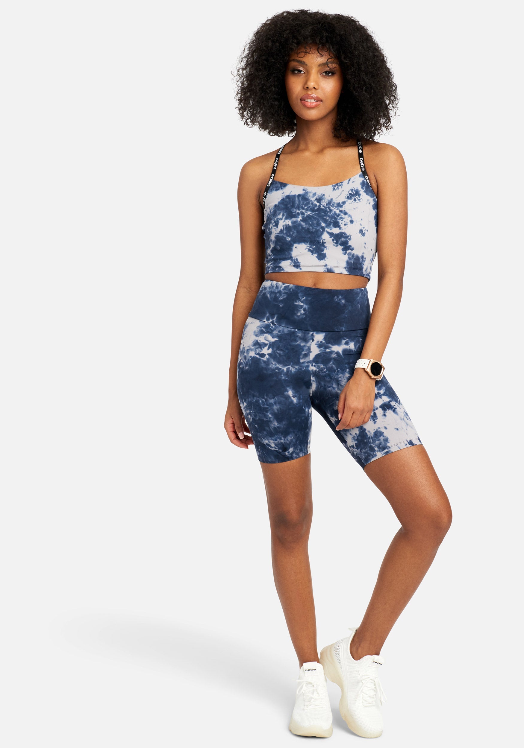 Bebe Logo Diamond Dye Short