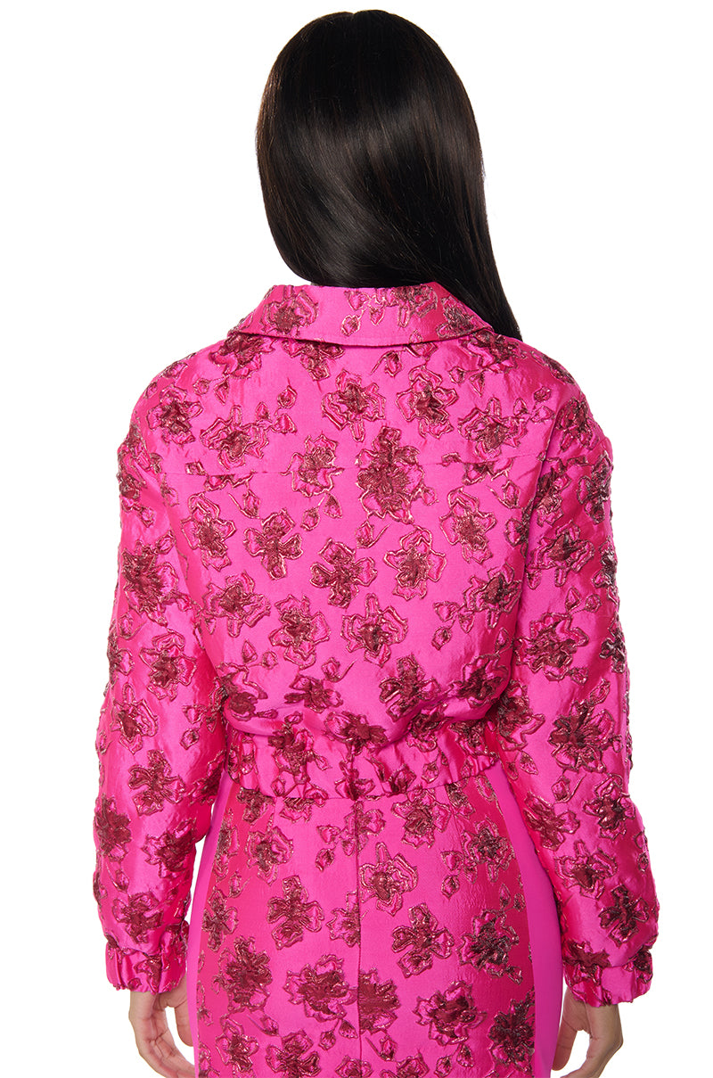 PINK PARA TU BROCADE BOMBER