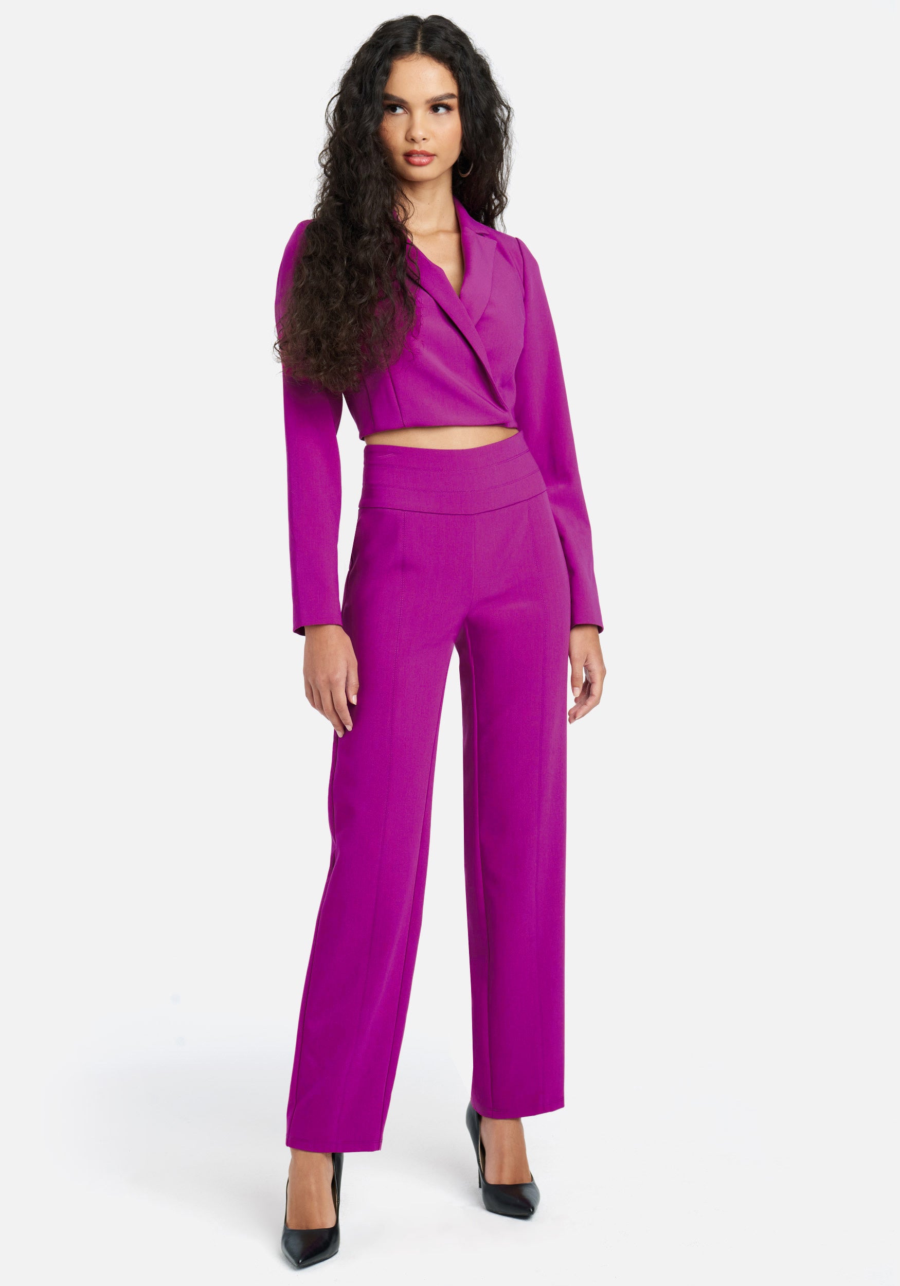 Tuxedo Cropped Stretch Twill Jacket