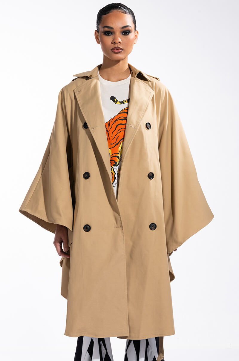 CLASSIC LONDON PONCHO TRENCH