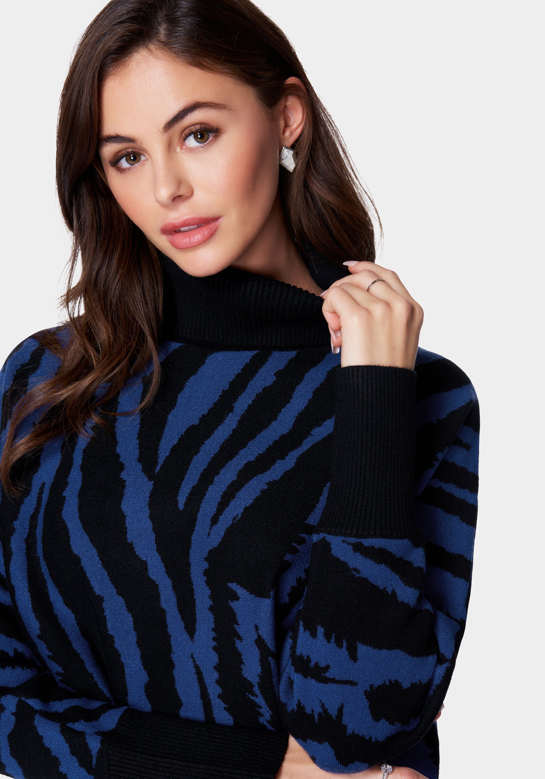 Oversized Jacquard Patterned Sweater