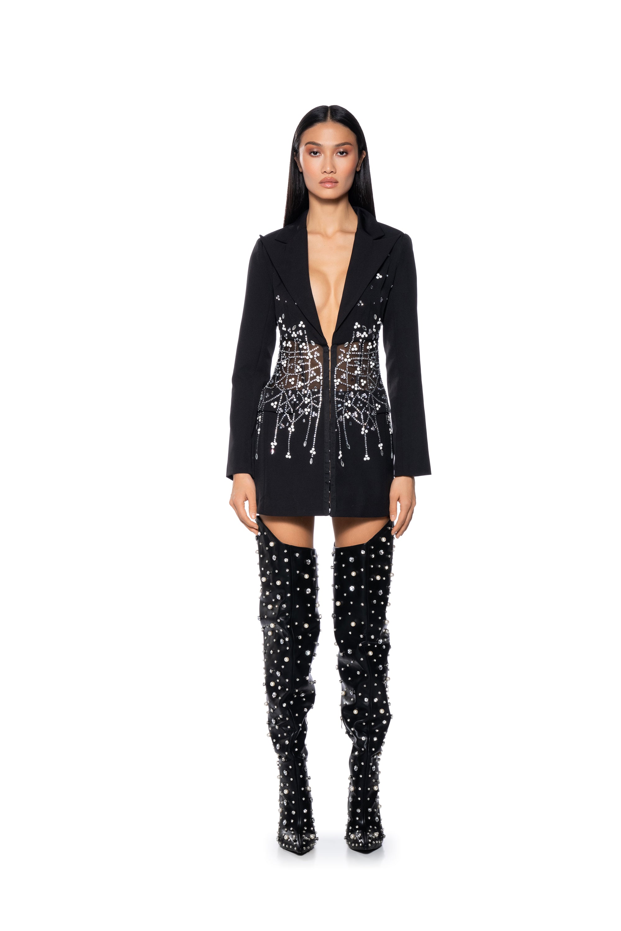 GLITZ AND GLAM CORSET BLAZER