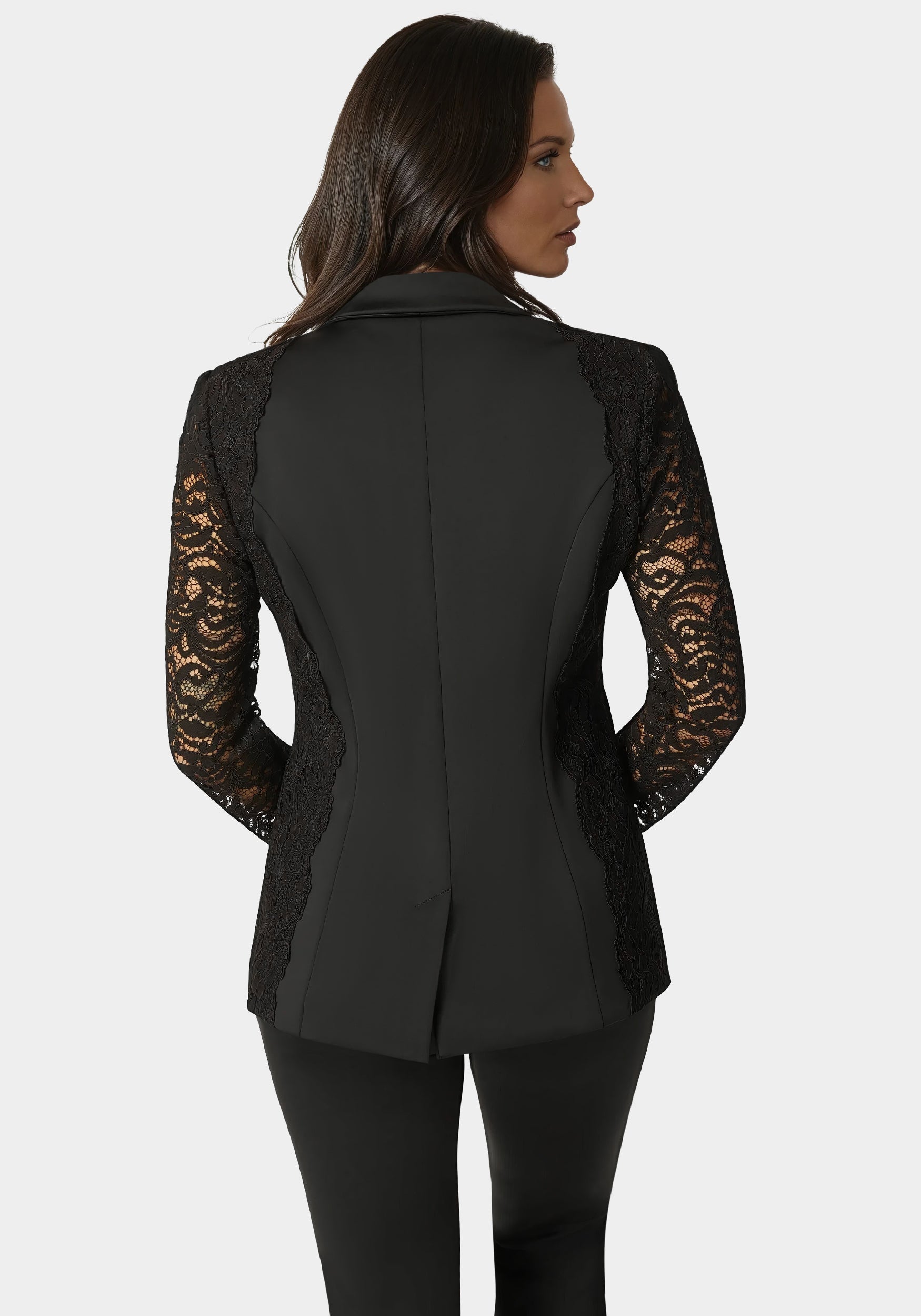 Scuba Tailored Lace Blazer