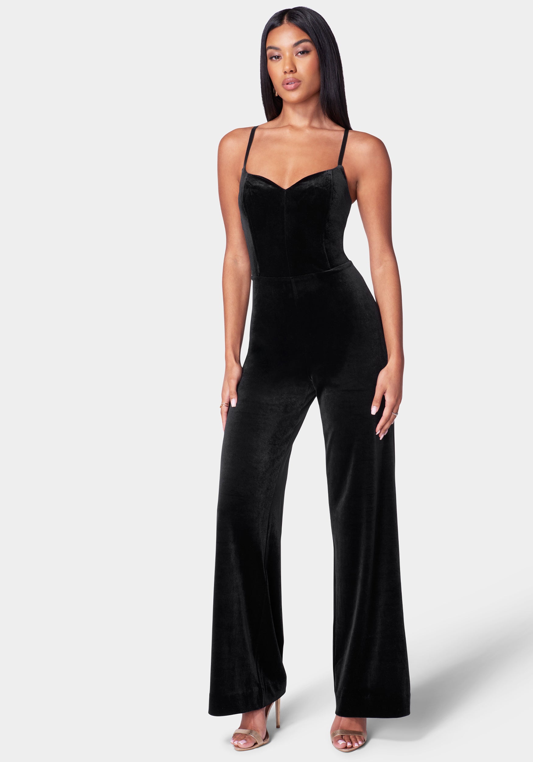 Removable Ruffle Top Wide Leg Jumpsuit