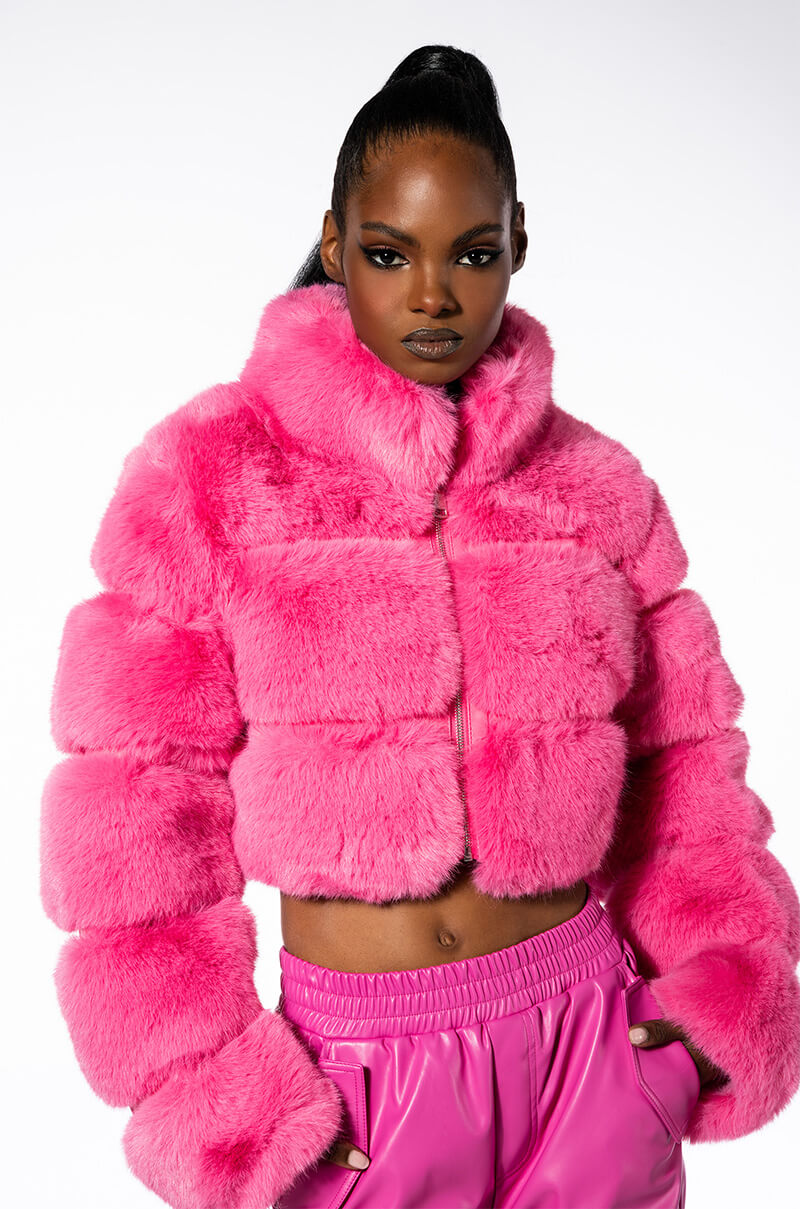 BARBZ FAUX FUR JACKET