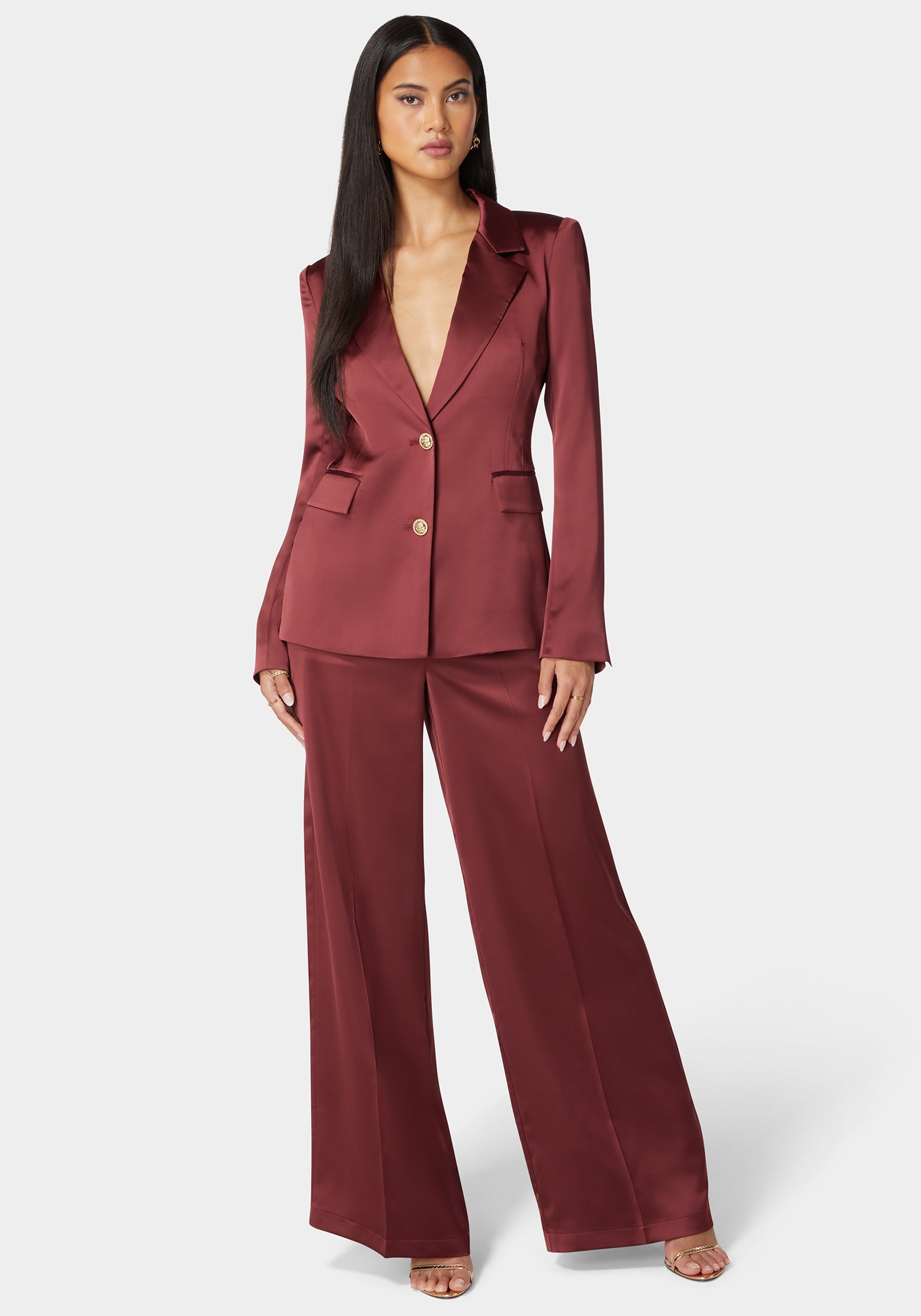 Tailored Satin Blazer