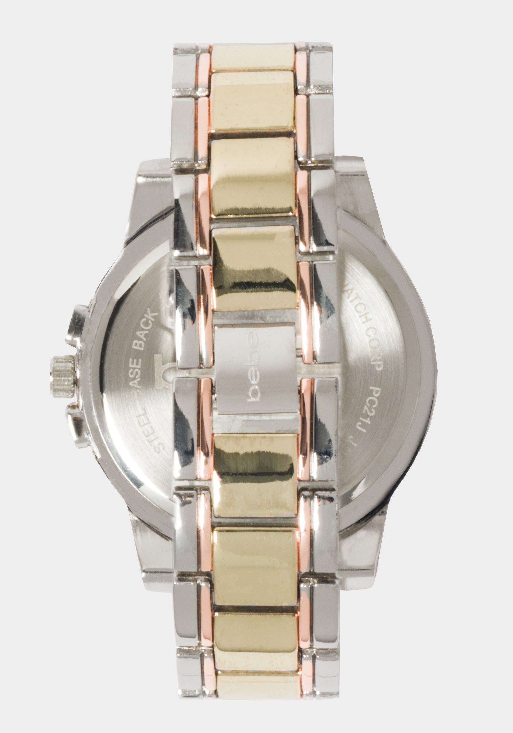 Silver Dial Crystal Bezel Watch