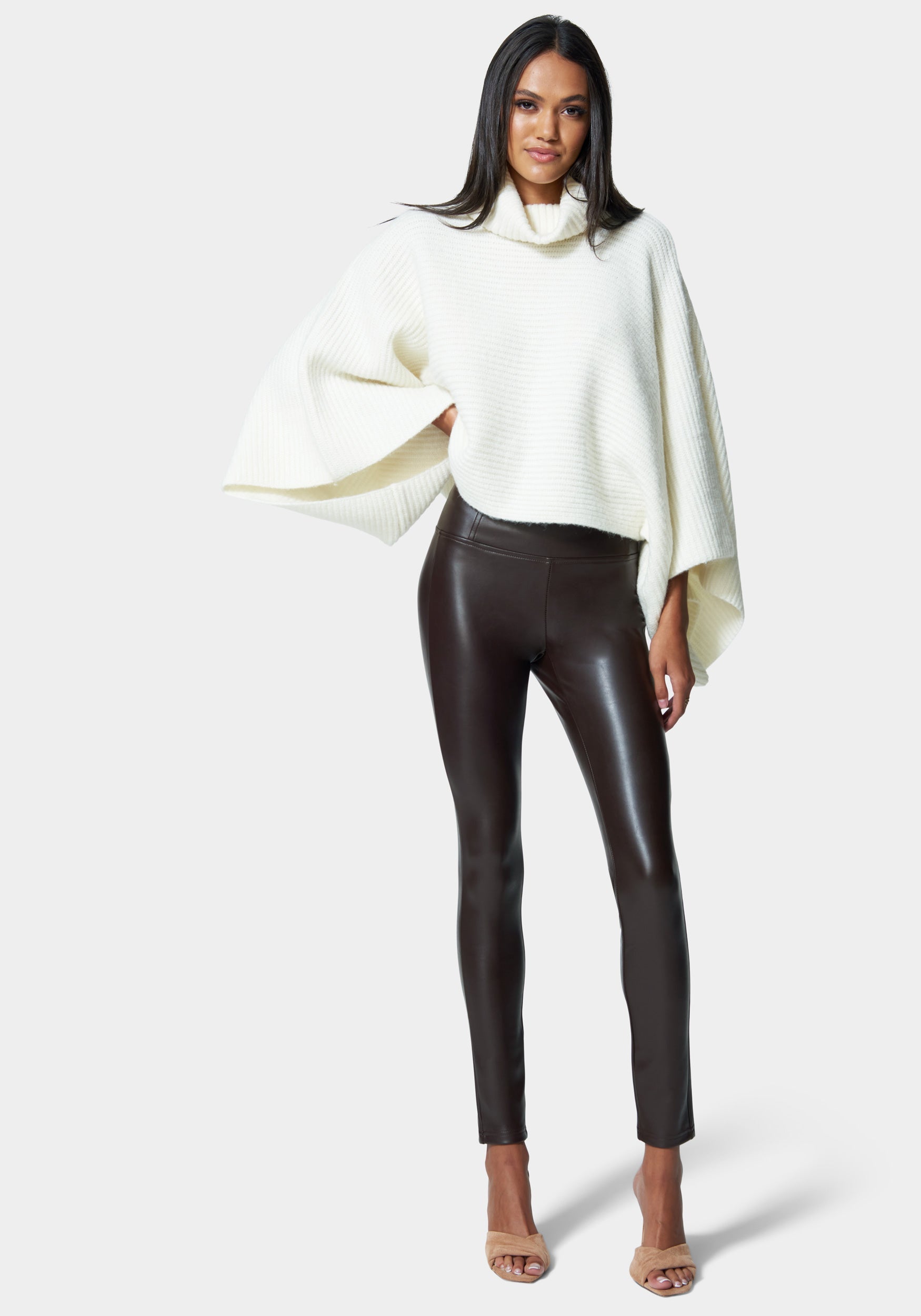 High Waist Vegan Leather Legging