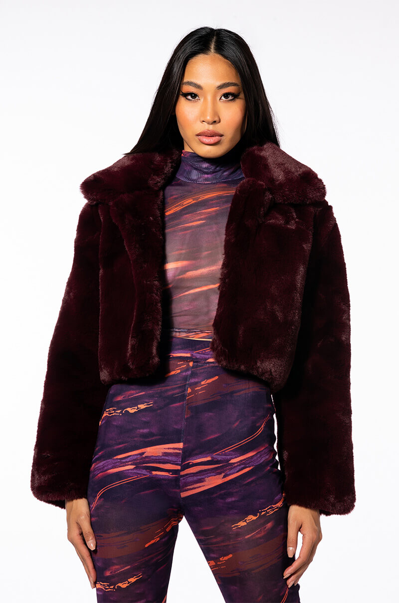 MI AMOR PLUSH FAUX FUR JACKET