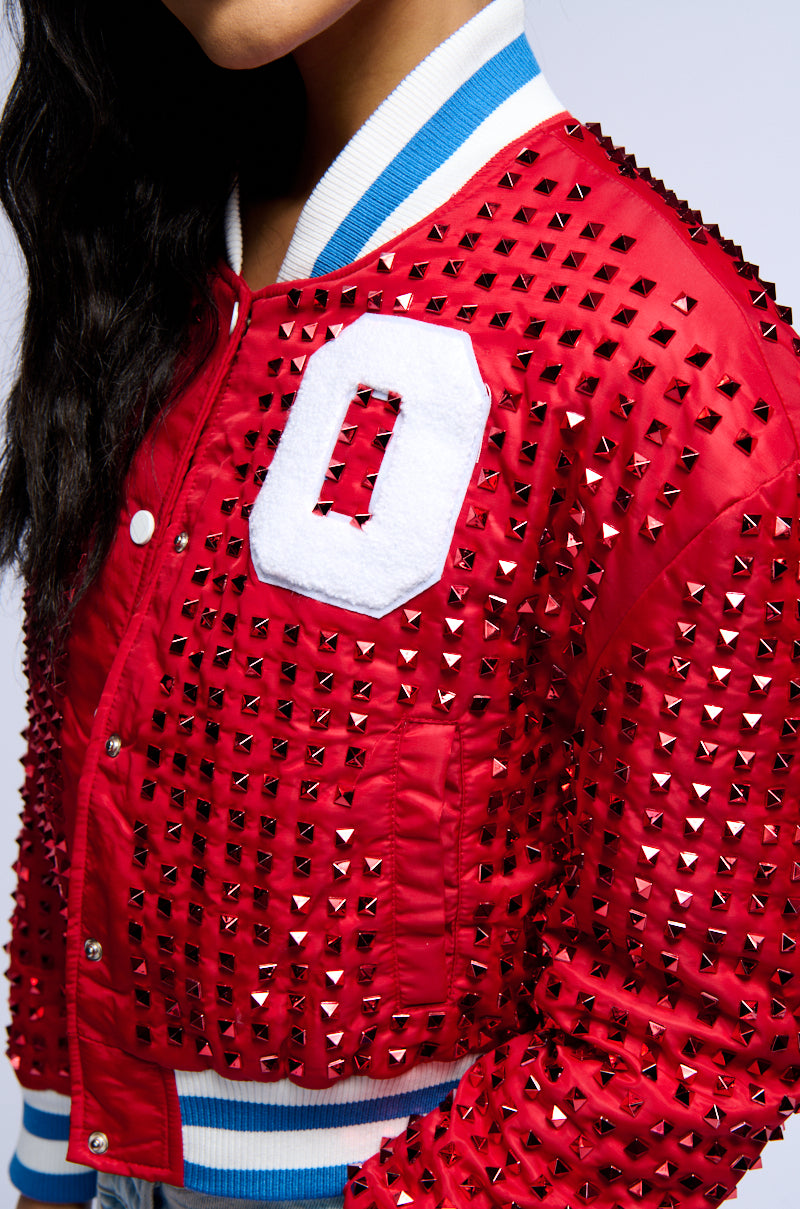 HOME RUN STUDDED BOMBER