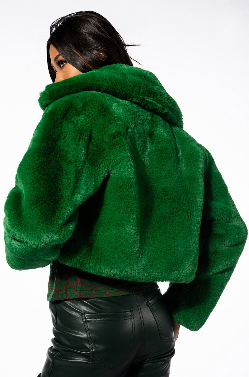 MI AMOR PLUSH FAUX FUR JACKET