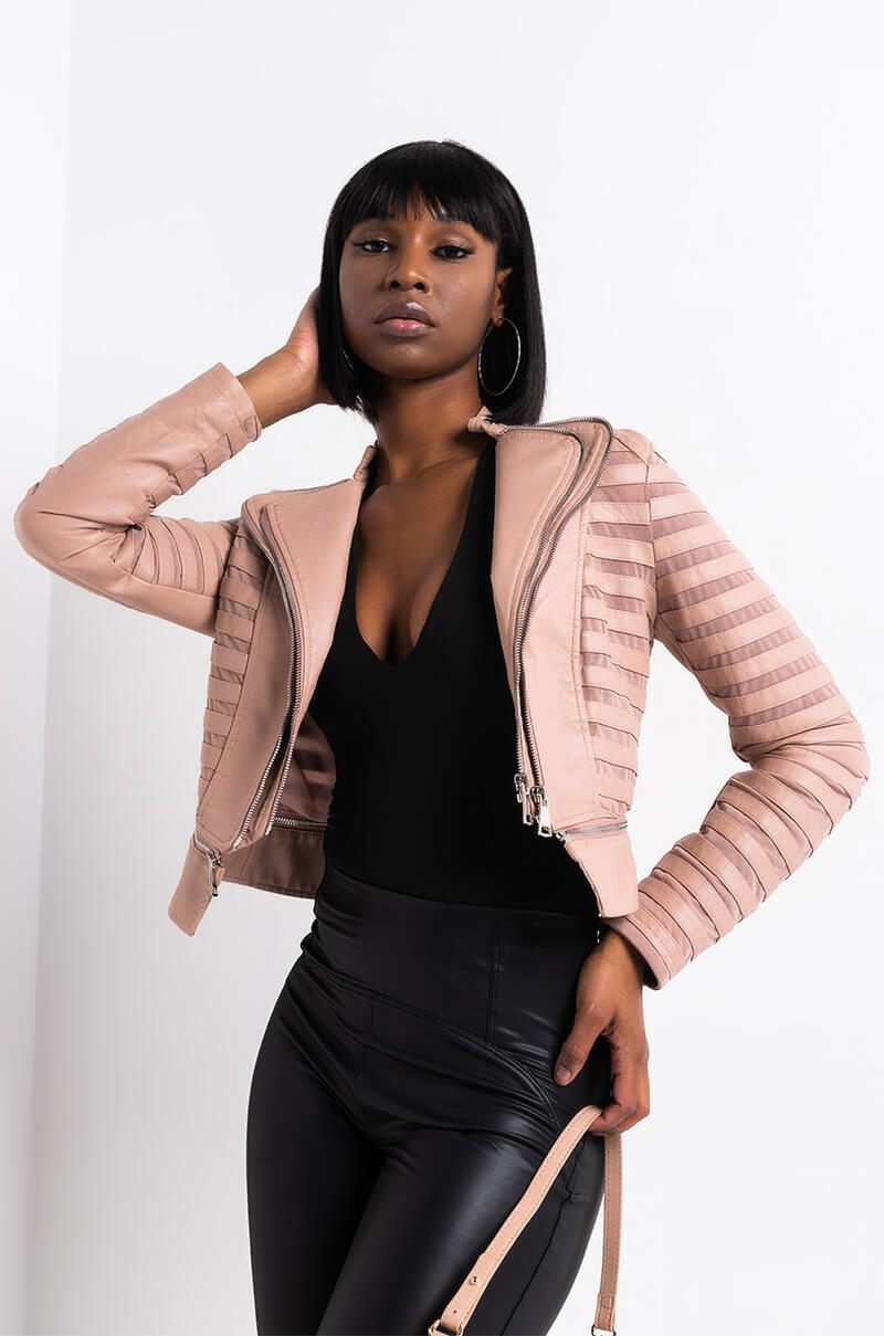 ON THE RUN MESH MOTO JACKET