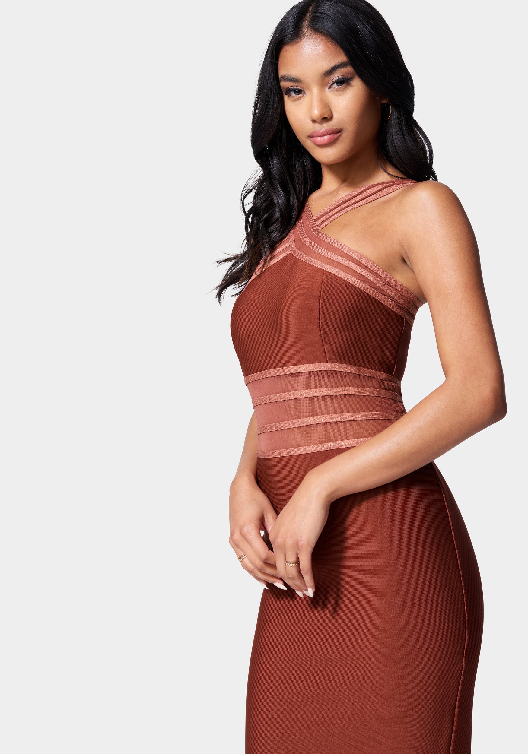 Bandage Cross Front Dress