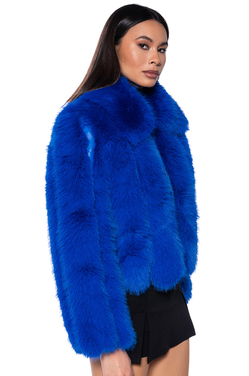 MARS GIRL FAUX FUR JACKET