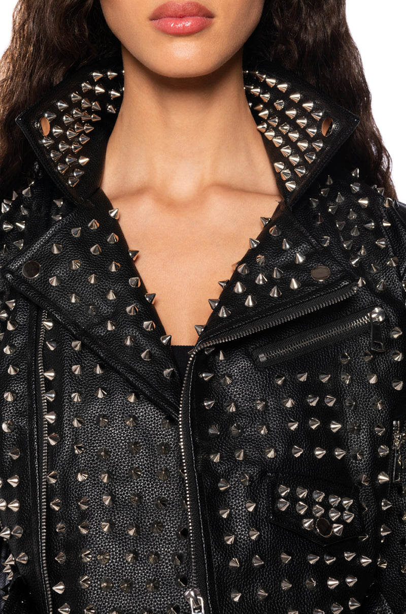 AZALEA WANG VEPPLIN STUDDED MOTO