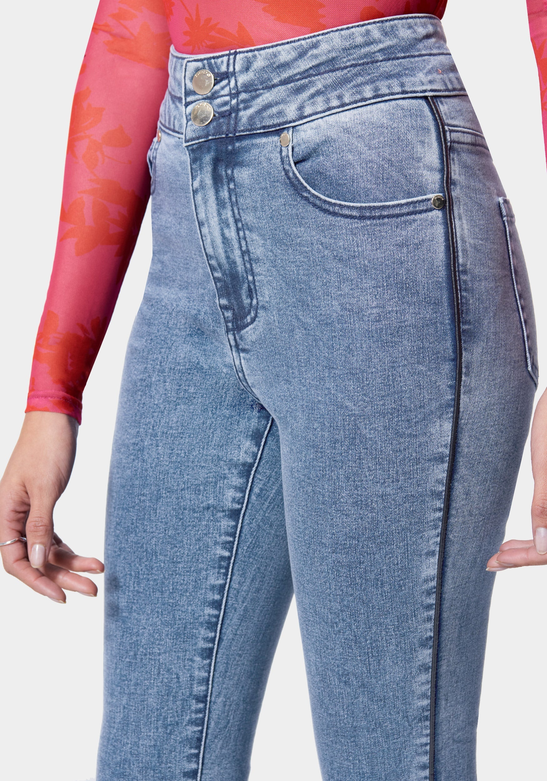 High Waist Skinny Leg Jeans