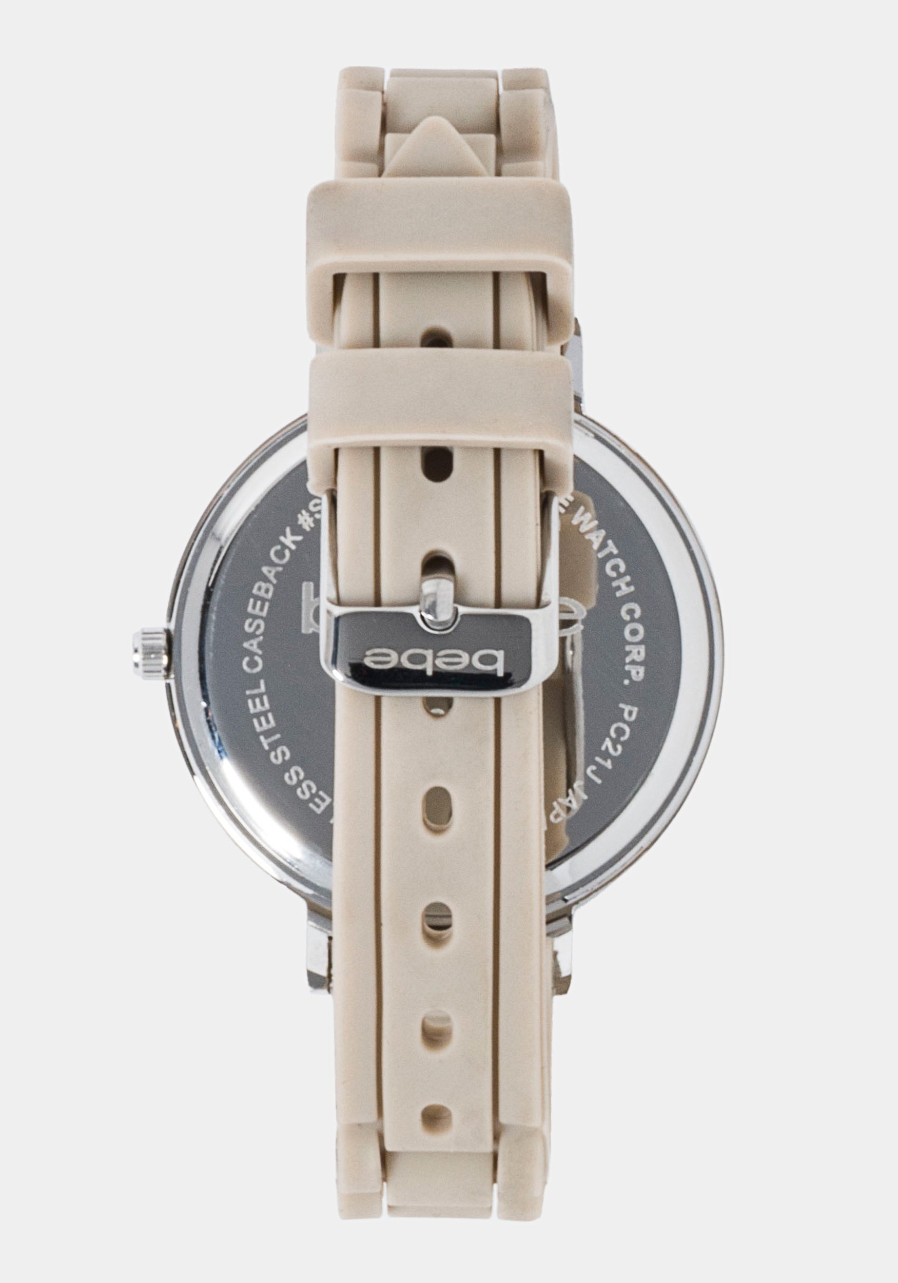 Taupe Crystal Bezel Roman Numeral Watch