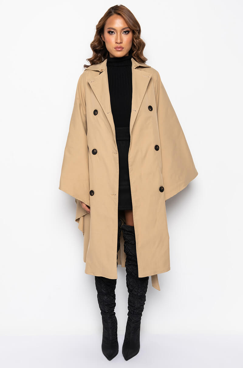 CLASSIC LONDON PONCHO TRENCH