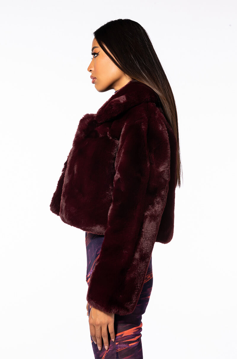 MI AMOR PLUSH FAUX FUR JACKET