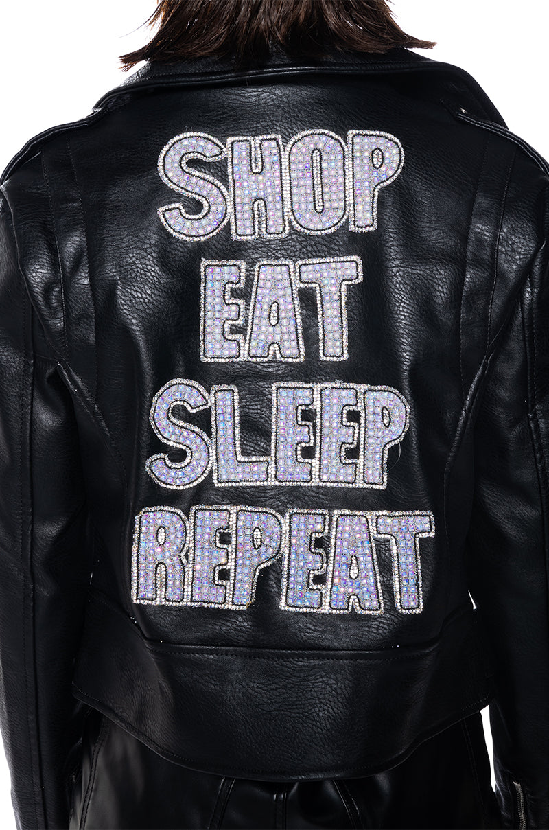 SHOP EAT SLEEP REPEAT MOTO