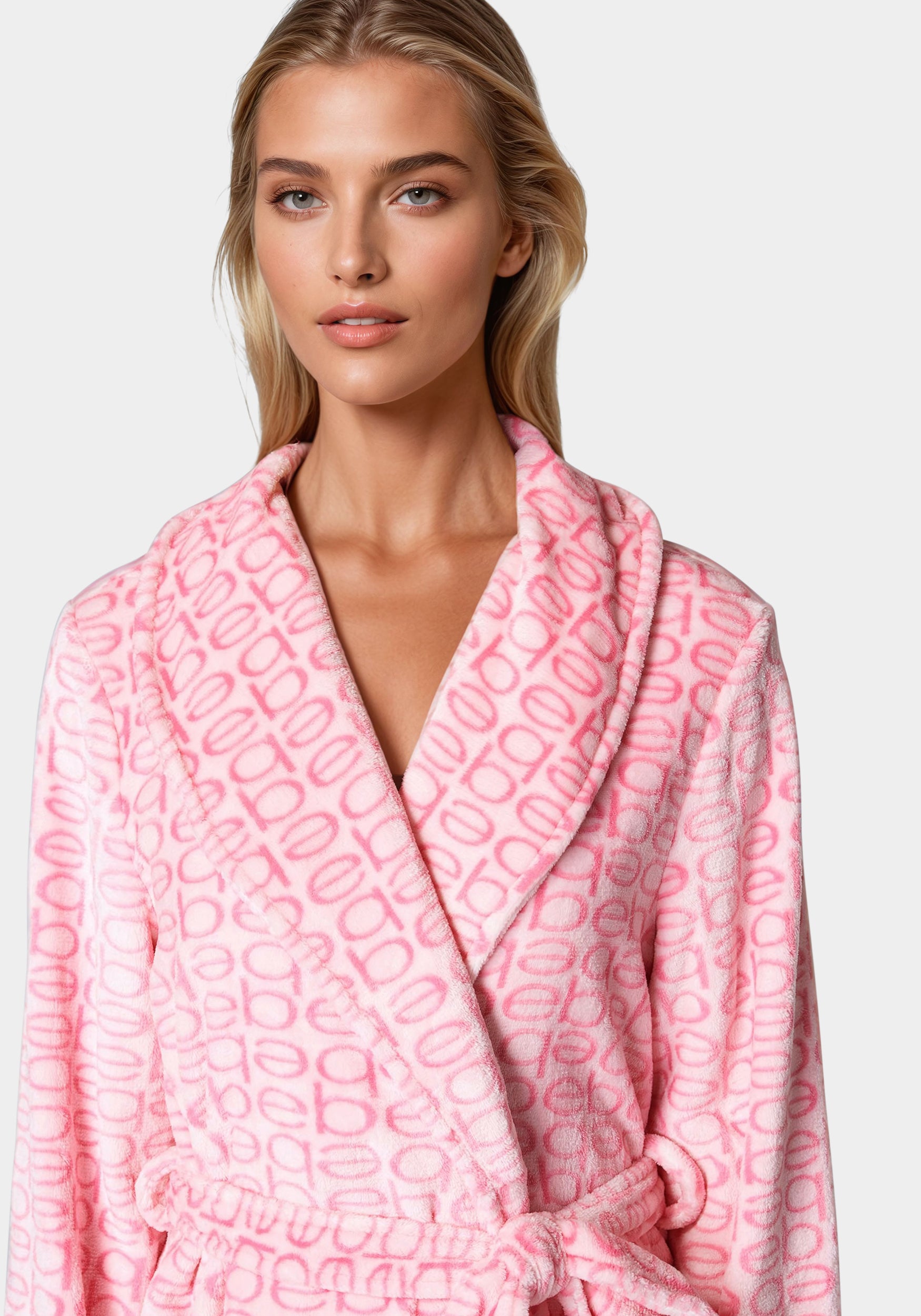 Printed Plush Robe