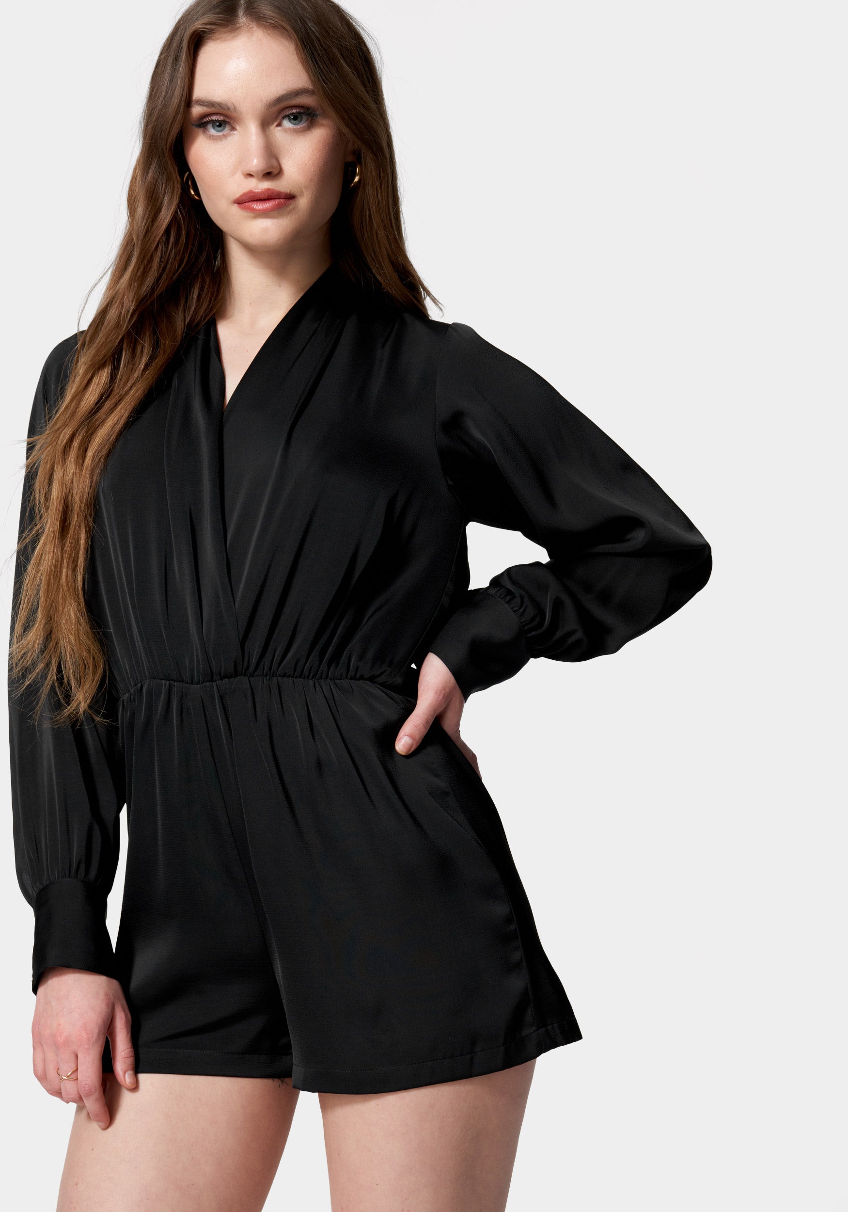 Surplice Drapey Romper