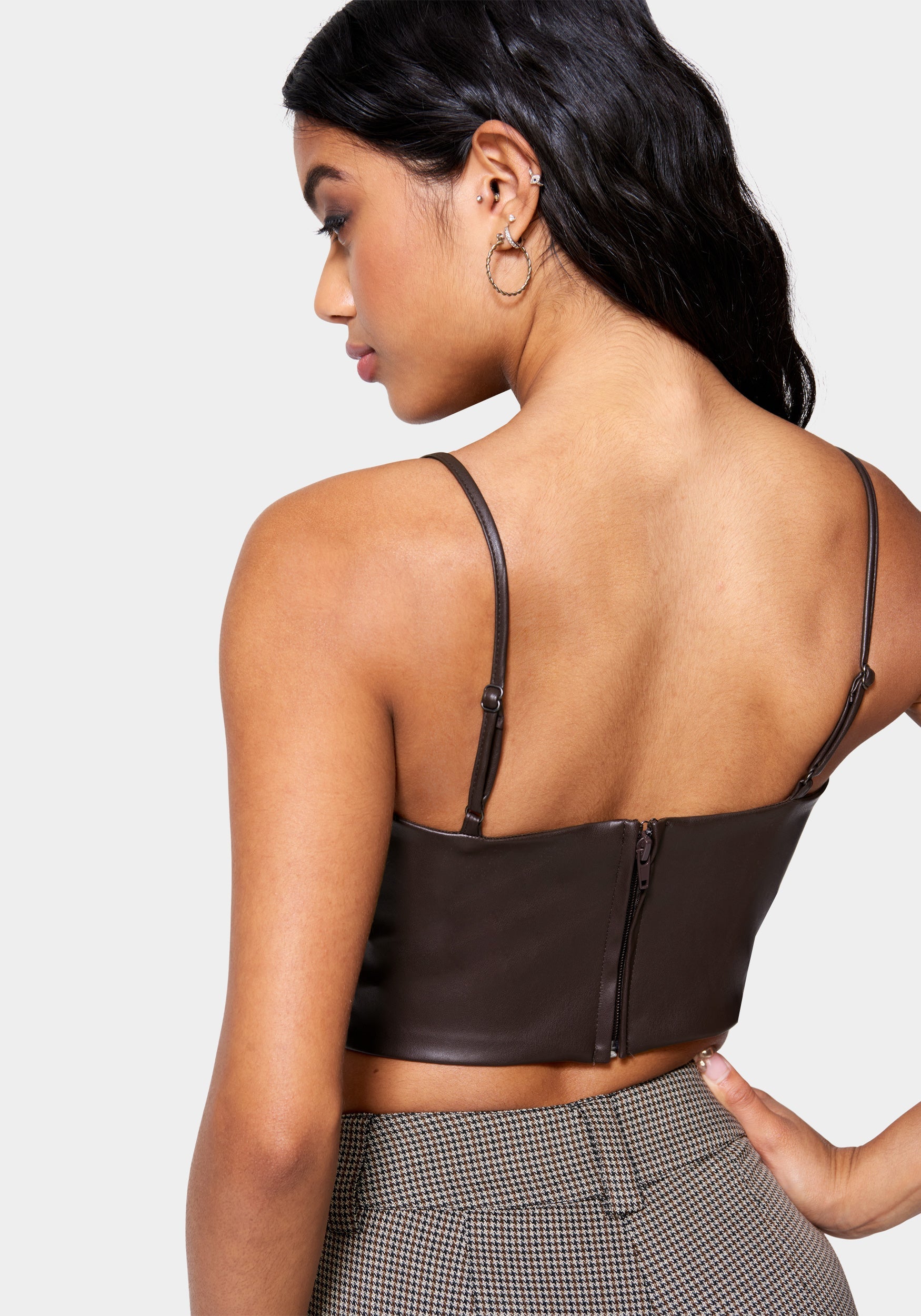 Vegan Leather Bustier