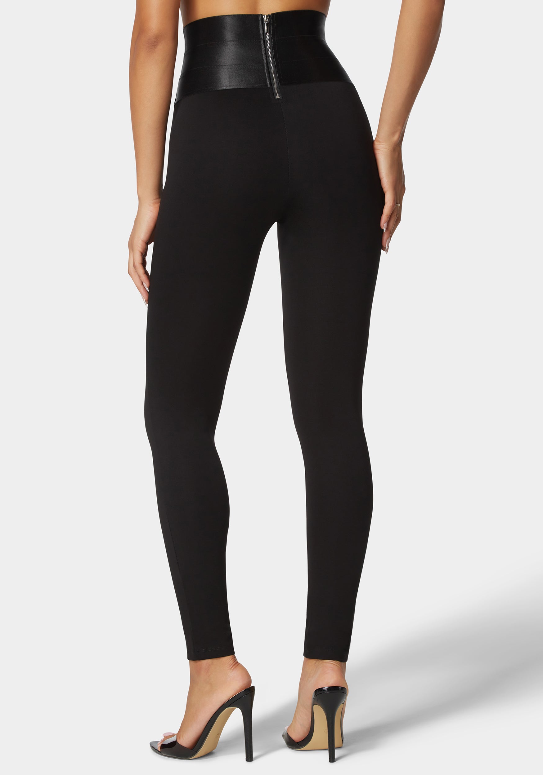 Satiny High Waist Leggings