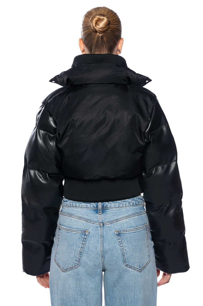 ULTRA PUFFER WITH RIB TRIM