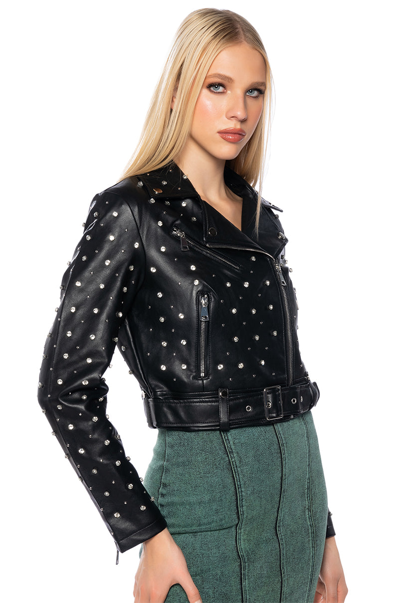 AZALEA WANG WREN EMBELLISHED MOTO