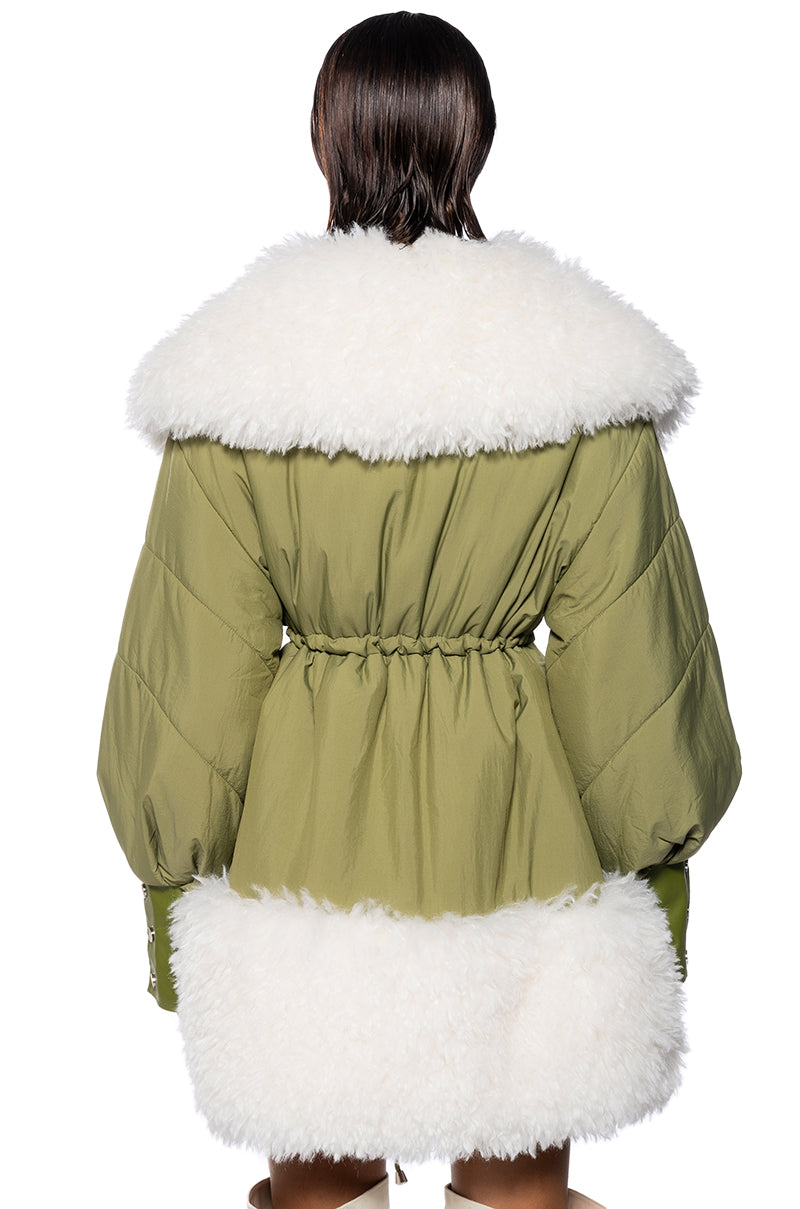 SOPH COZY NYLON SHERPA COAT