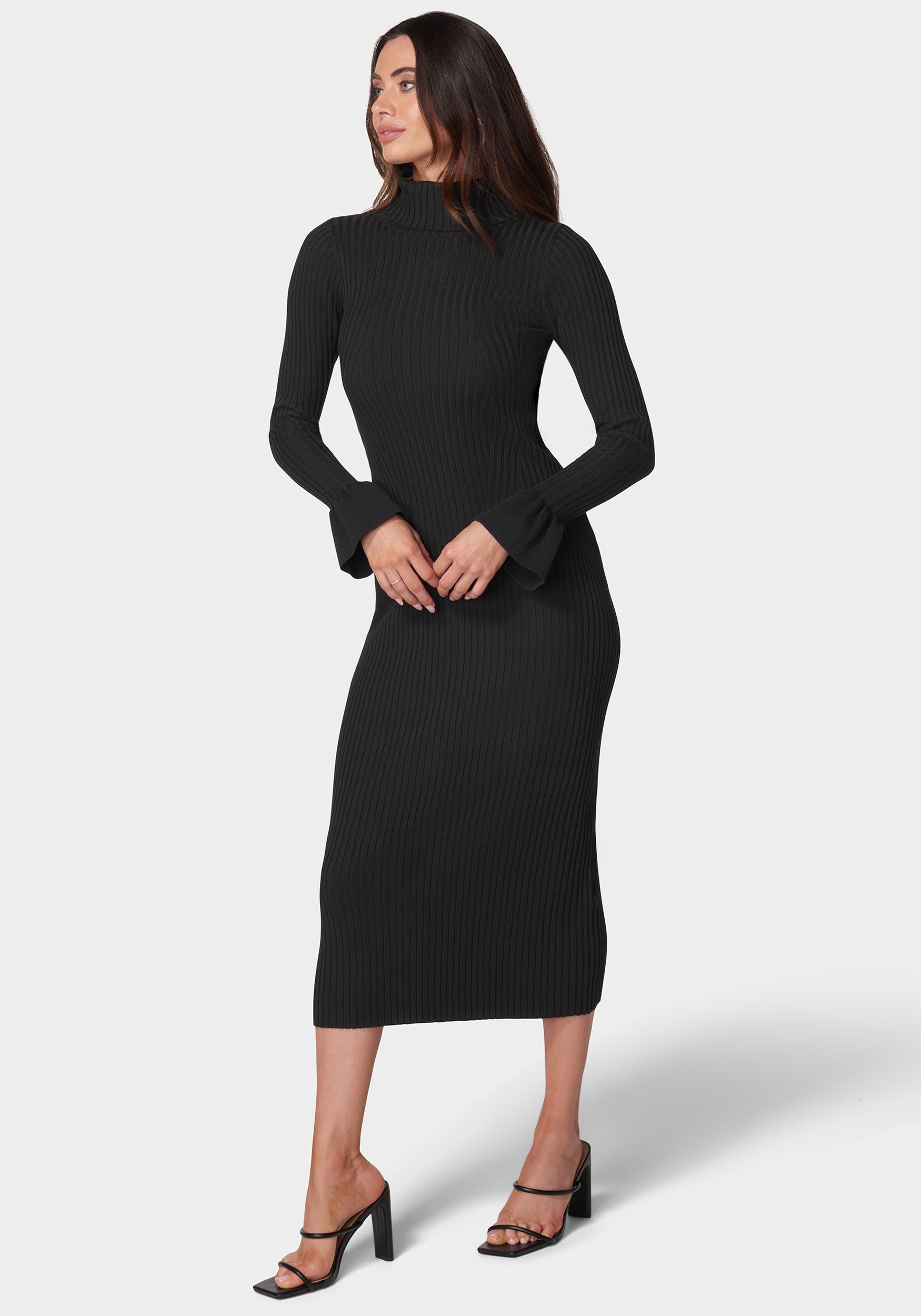 Bell Sleeve Sweater Dress