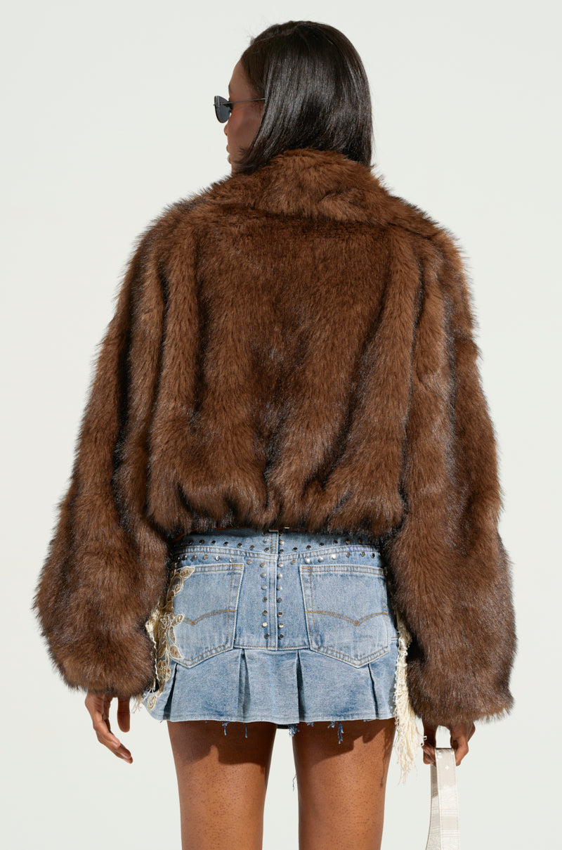 KAI FAUX FUR BOMBER