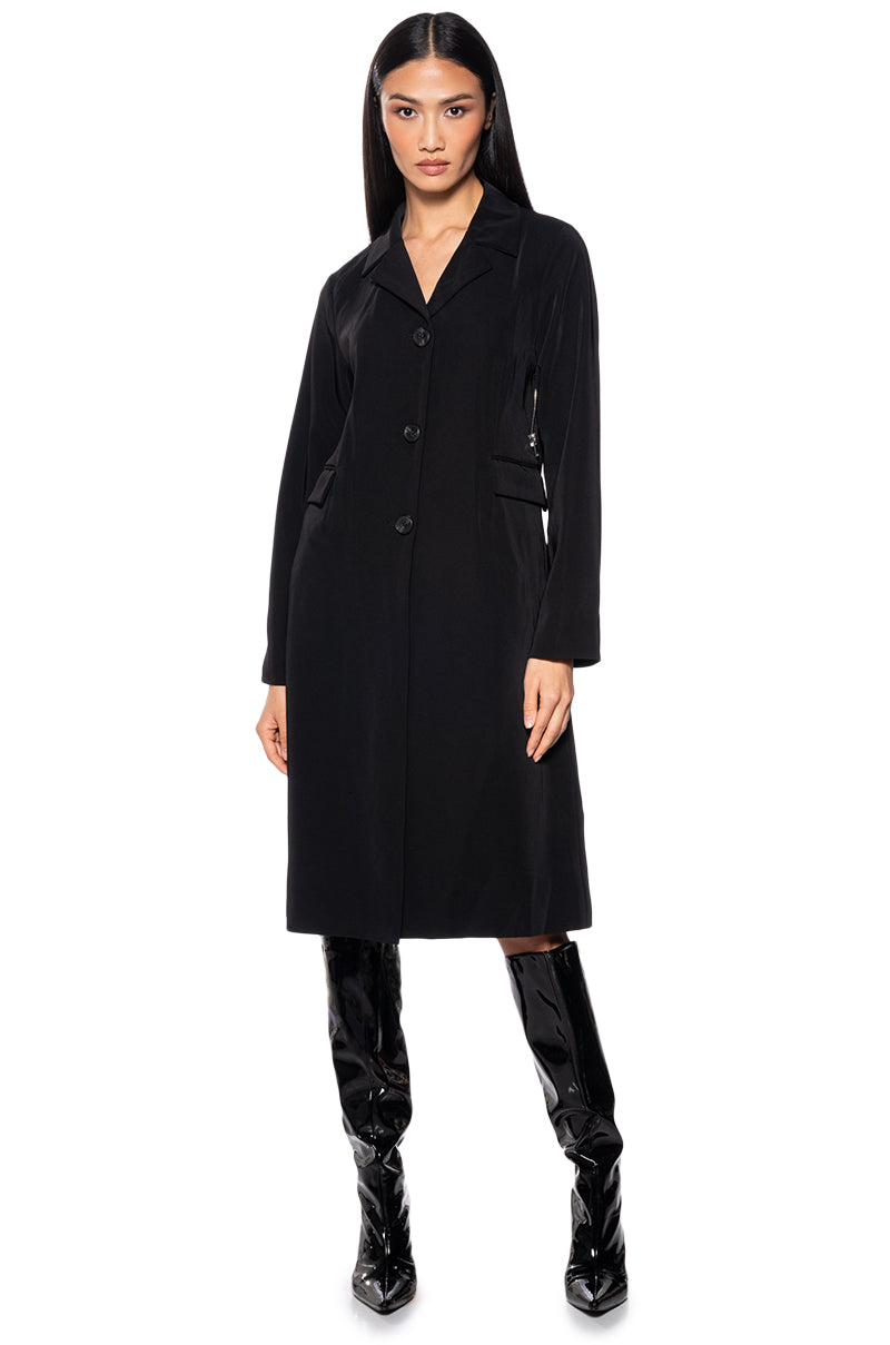 BALLETCORE ZIPPER FUNCTION TRENCH