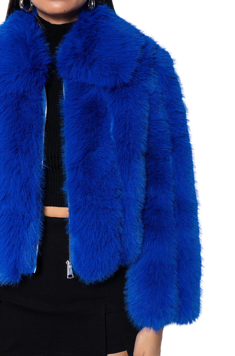 MARS GIRL FAUX FUR JACKET