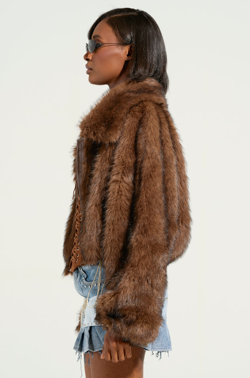 KAI FAUX FUR BOMBER