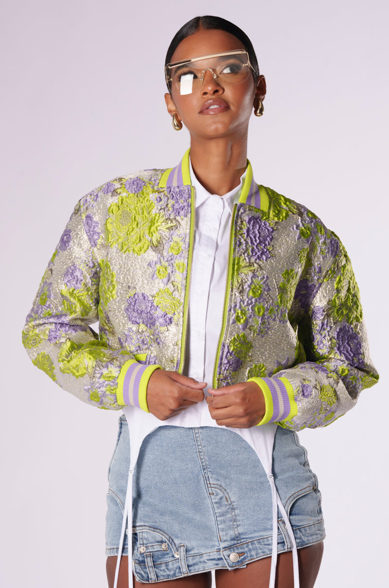 KYLA BROCADE BOMBER