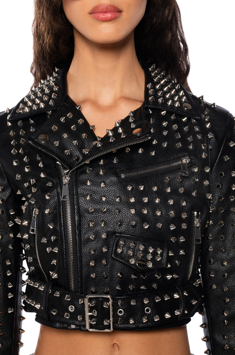 AZALEA WANG VEPPLIN STUDDED MOTO