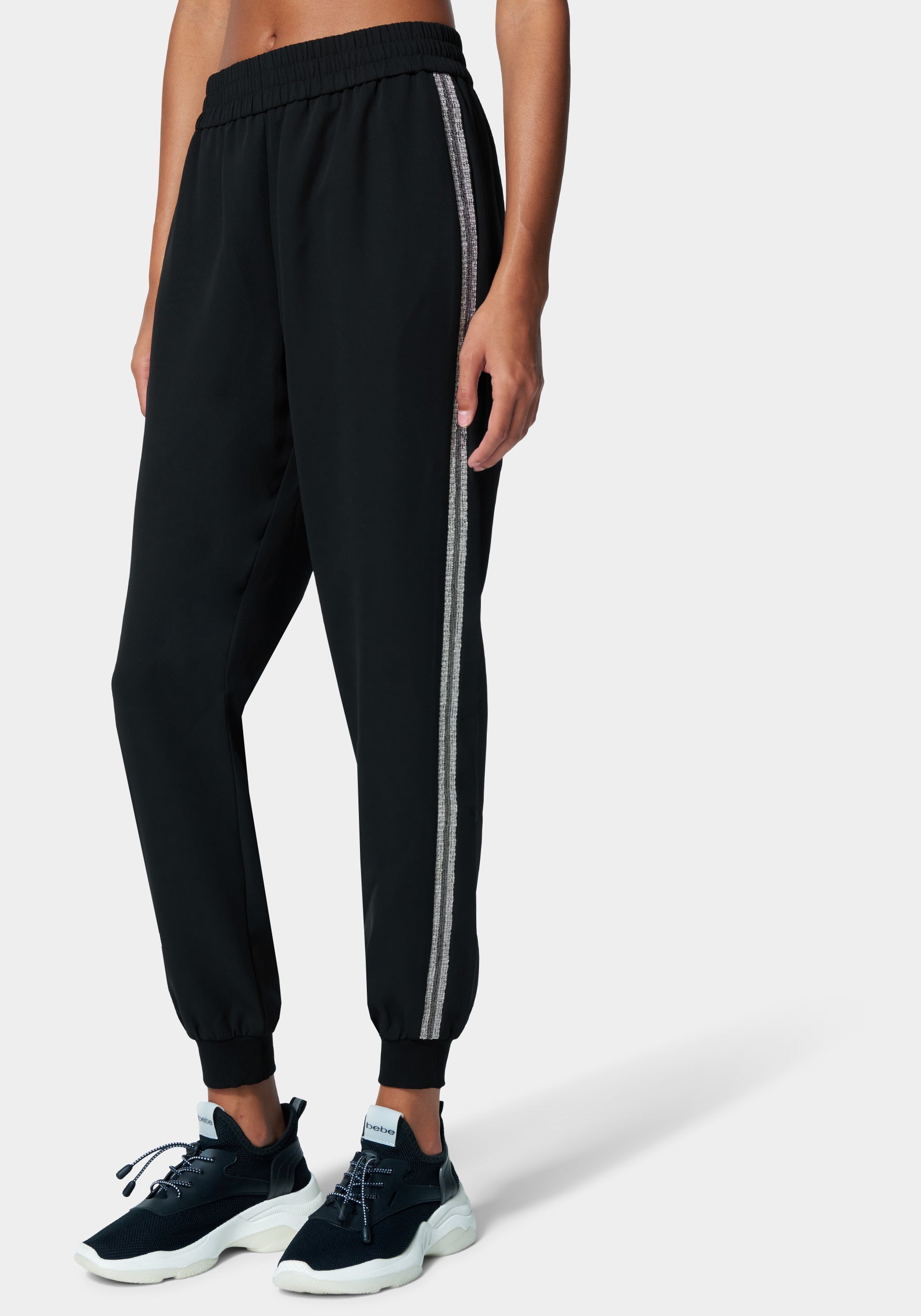 Bebe Lux Lounge Crepe Jogger