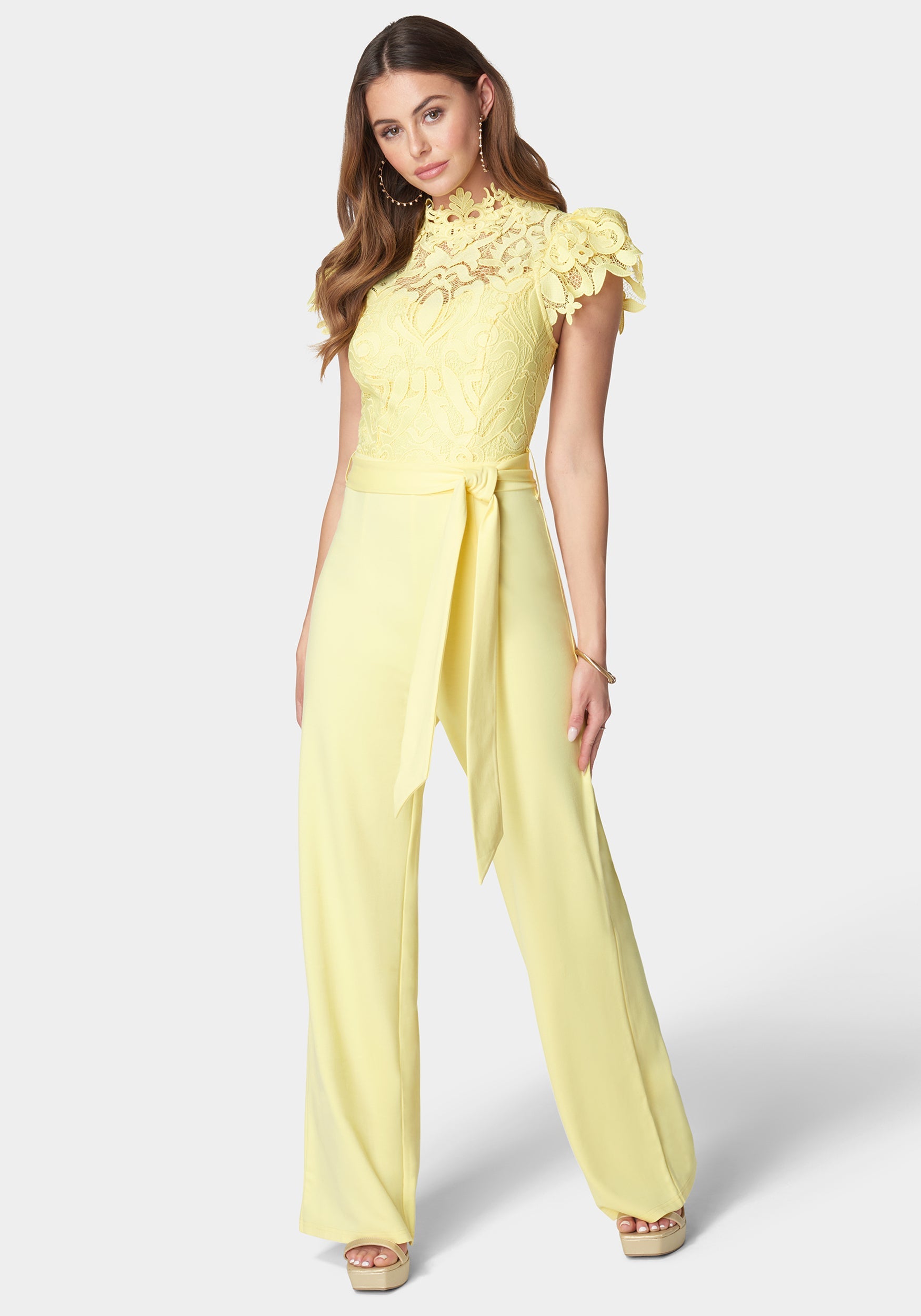 Lace High Neck Jumpsuit