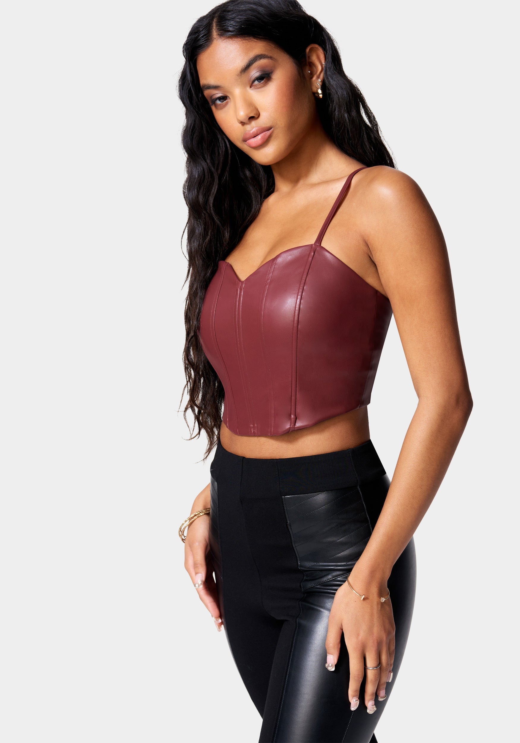 Vegan Leather Bustier