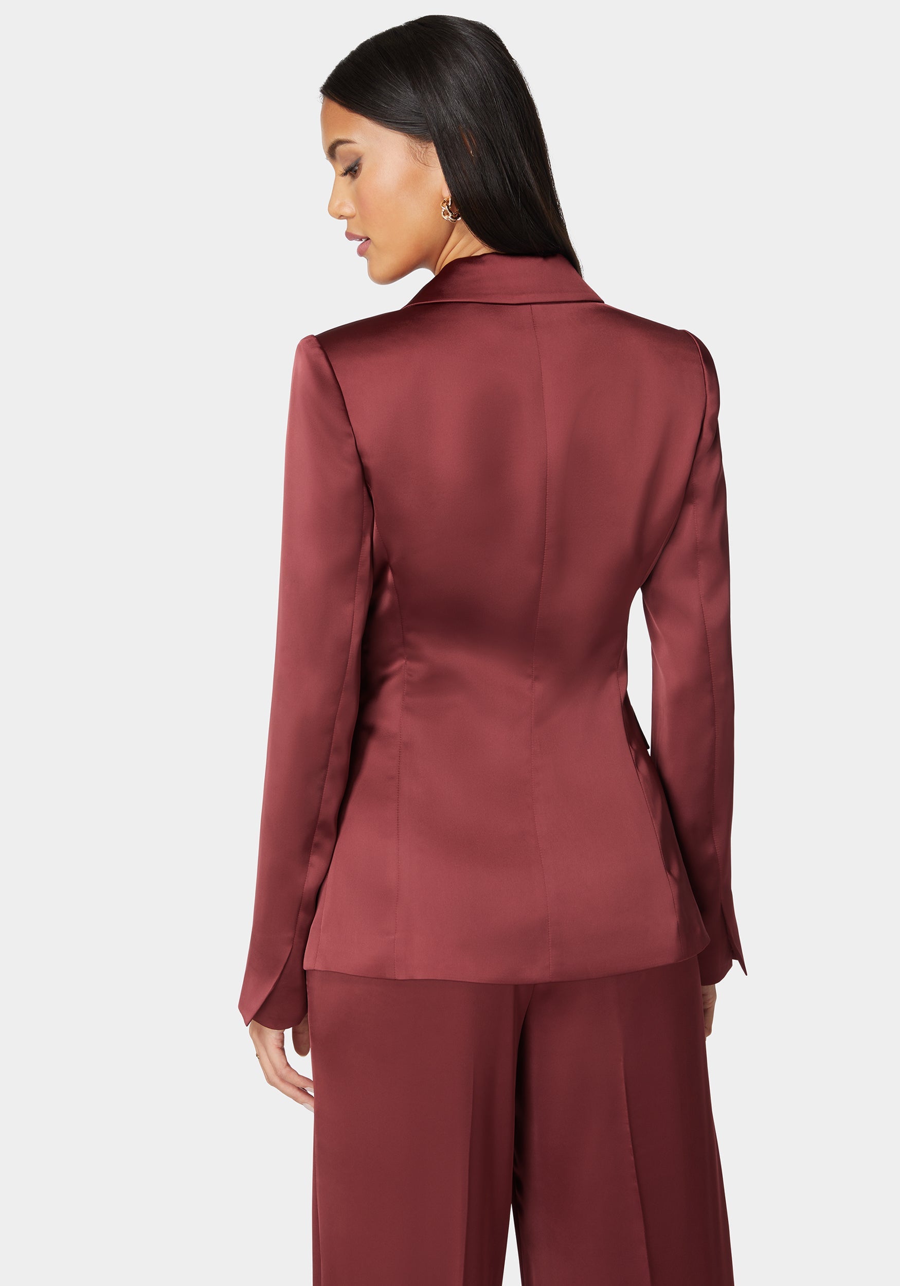 Tailored Satin Blazer