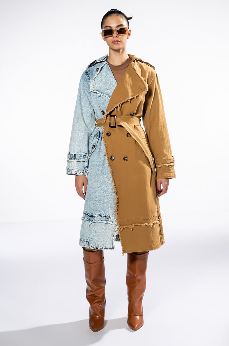 HALF DENIM HALF TRENCH