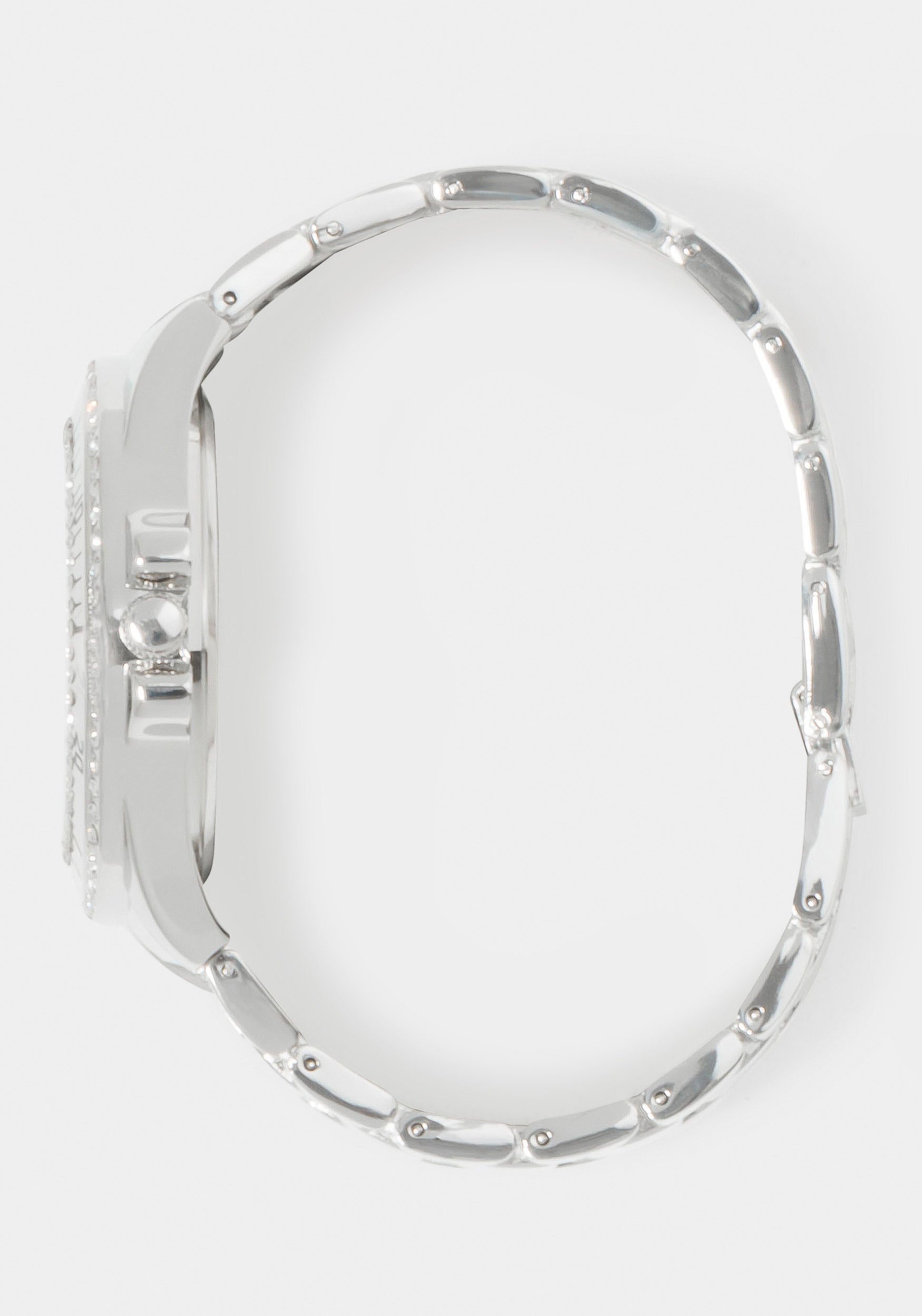 Link Bracelet Crystal Sport Bezel Watch