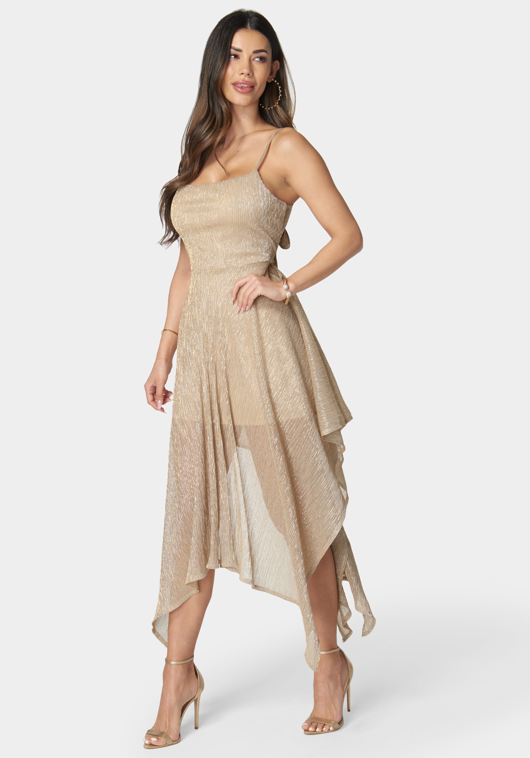 Dolce Pleat Sharkbite Maxi With Tie Back