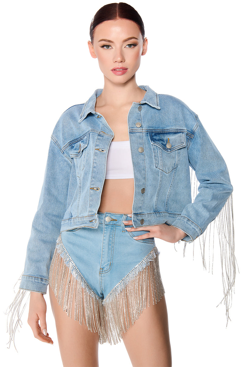 DOLLY CROPPED JEAN JACKET