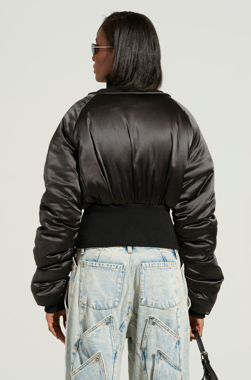 ELECTRA SATIN EFFECT BOMBER