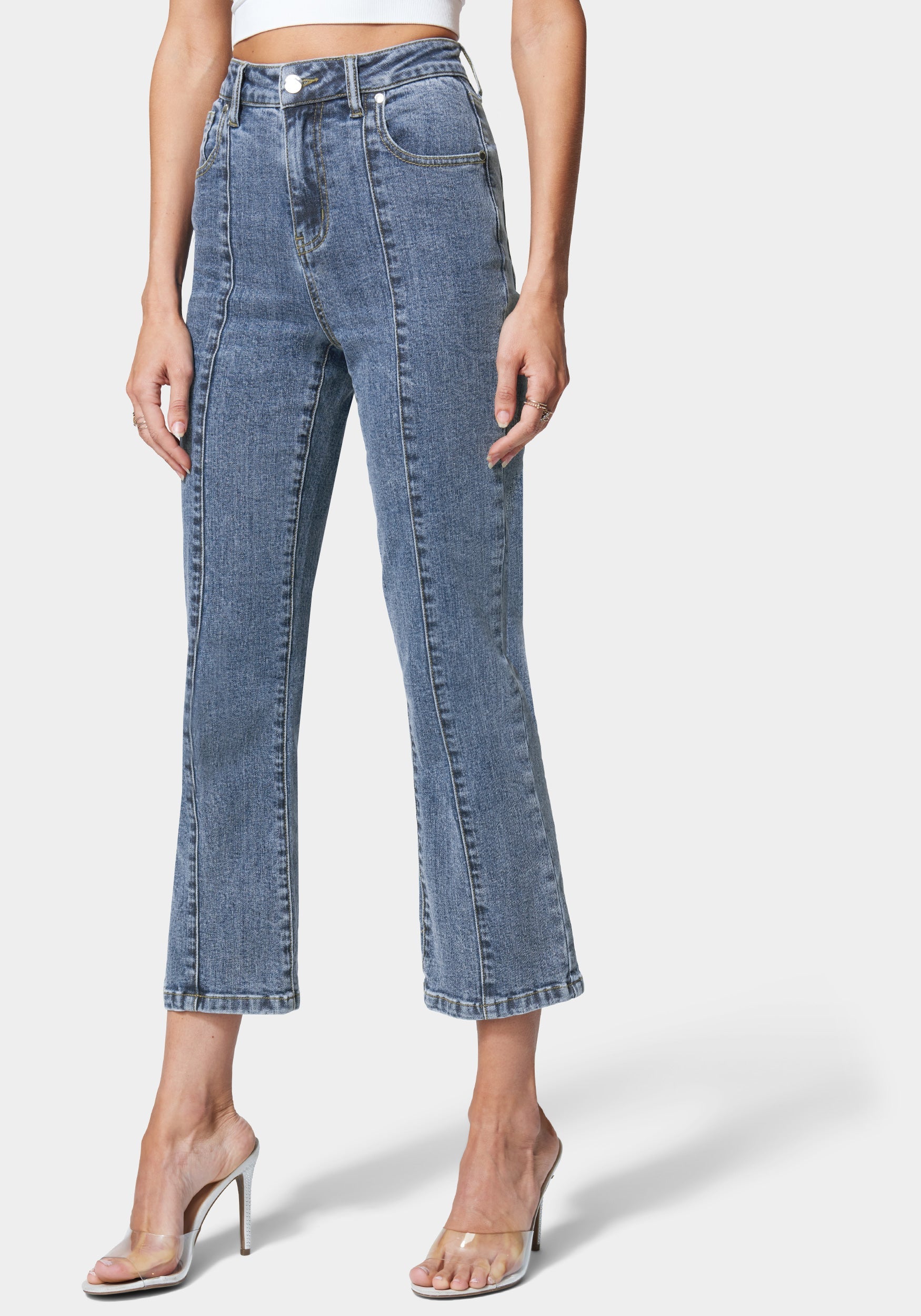 Seamed Straight Leg Jean